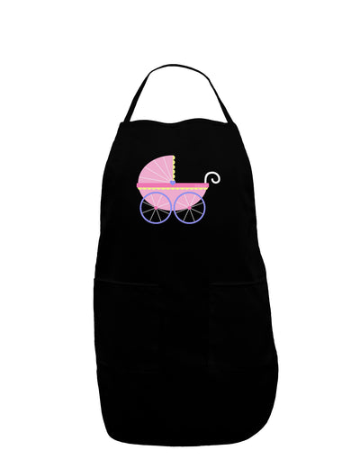 Baby Girl Carriage Dark Adult Apron-Bib Apron-TooLoud-Black-One-Size-Davson Sales