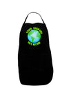 Think Globally Act Locally - Globe Dark Adult Apron-Bib Apron-TooLoud-Black-One-Size-Davson Sales