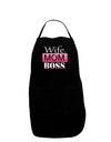 Wife Mom Boss Plus Size Dark Apron-Bib Apron-TooLoud-Black-Plus-Size-Davson Sales