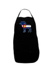 Grunge Rocky Mountain Bighorn Sheep Flag Adult Apron-Bib Apron-TooLoud-Black-One-Size-Davson Sales