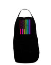 American Pride - Rainbow Flag Dark Adult Apron-Bib Apron-TooLoud-Black-One-Size-Davson Sales