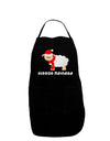 Fleece Navidad Christmas Sheep Dark Adult Apron-Bib Apron-TooLoud-Black-One-Size-Davson Sales