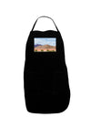 Pixel Landscape - Desert Dark Adult Apron-Bib Apron-TooLoud-Black-One-Size-Davson Sales