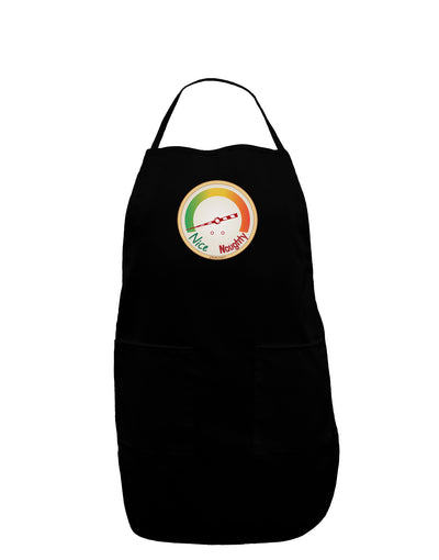 Naughty or Nice Meter Nice Dark Adult Apron-Bib Apron-TooLoud-Black-One-Size-Davson Sales