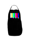 Color Bars Test Signal Dark Adult Apron-Bib Apron-TooLoud-Black-One-Size-Davson Sales