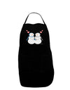 Cute Snowman Couple Dark Adult Apron by TooLoud-Bib Apron-TooLoud-Black-One-Size-Davson Sales