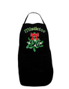 Christmas Kiss Mistletoe Dark Adult Apron-Bib Apron-TooLoud-Black-One-Size-Davson Sales