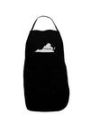 Virginia - United States Shape Dark Adult Apron by TooLoud-Bib Apron-TooLoud-Black-One-Size-Davson Sales