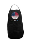 American Flag Scribble Dark Adult Apron-Bib Apron-TooLoud-Black-One-Size-Davson Sales