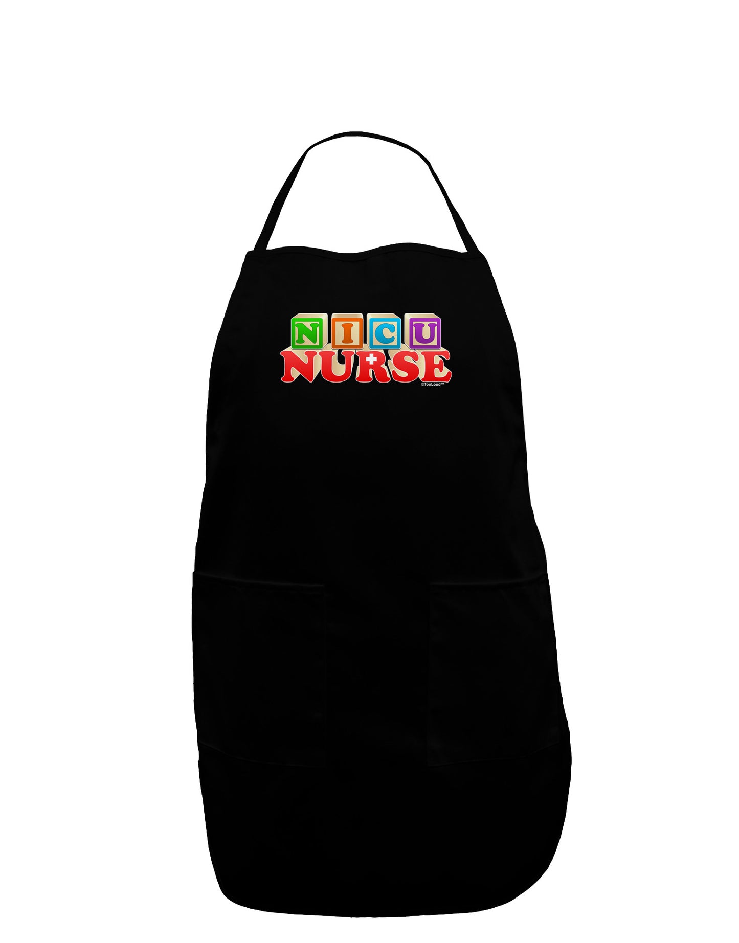 Nicu Nurse Plus Size Apron-Bib Apron-TooLoud-Black-Plus-Size-Davson Sales