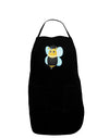 Graduation Bee Dark Adult Apron-Bib Apron-TooLoud-Black-One-Size-Davson Sales