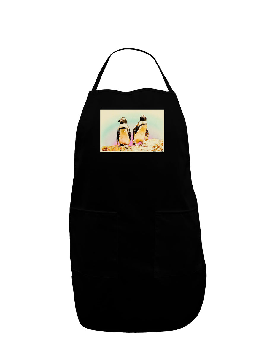 Magellanic Penguin Watercolor Plus Size Apron-Bib Apron-TooLoud-Black-Plus-Size-Davson Sales