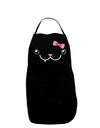 Kyu-T Face - Snagglette Cute Girl Critter Dark Adult Apron-Bib Apron-TooLoud-Black-One-Size-Davson Sales