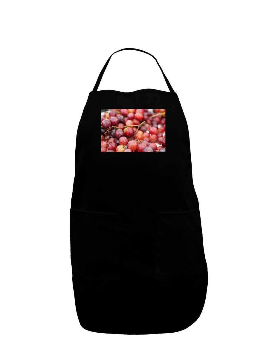 Buy Local - Grapes Plus Size Apron-Bib Apron-TooLoud-Black-Plus-Size-Davson Sales