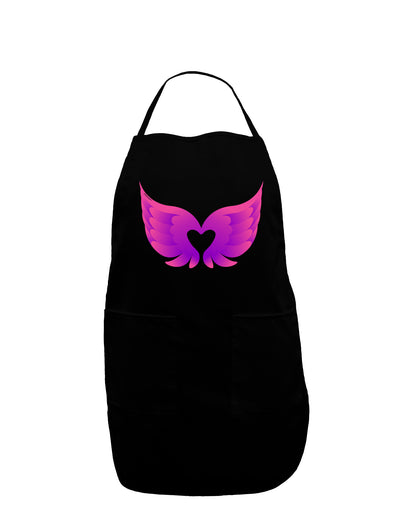 Cute Angel Wings Pair Heart Dark Adult Apron-Bib Apron-TooLoud-Black-One-Size-Davson Sales