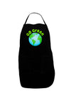 Go Green - Planet Earth Dark Adult Apron-Bib Apron-TooLoud-Black-One-Size-Davson Sales