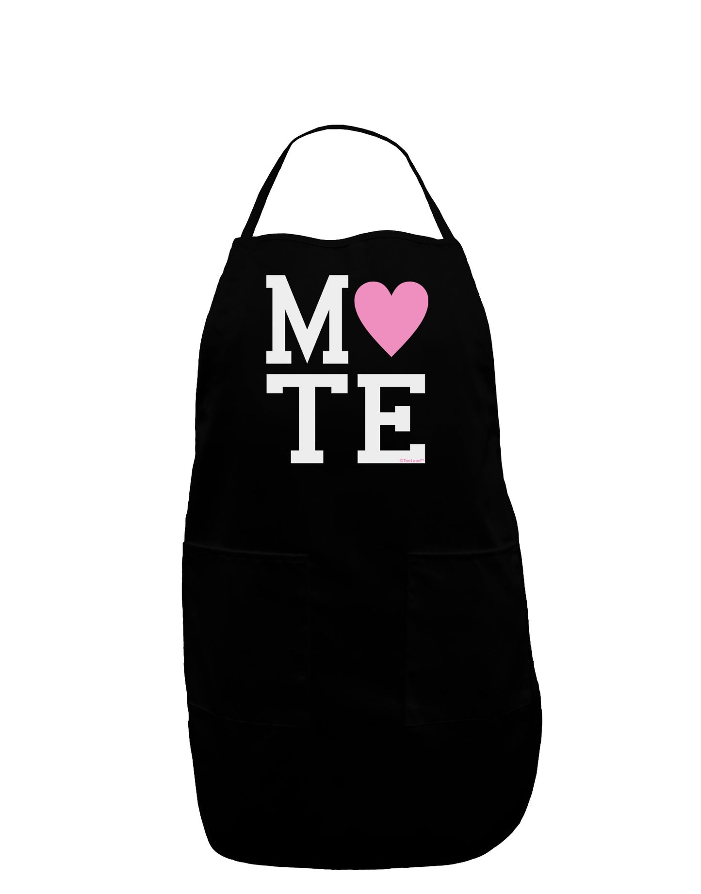 Matching Soulmate Design - Mate - Pink Dark Adult Apron by TooLoud-Bib Apron-TooLoud-Black-One-Size-Davson Sales