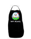 Happy Huladays Holiday Penguin - Christmas Dark Adult Apron-Bib Apron-TooLoud-Black-One-Size-Davson Sales