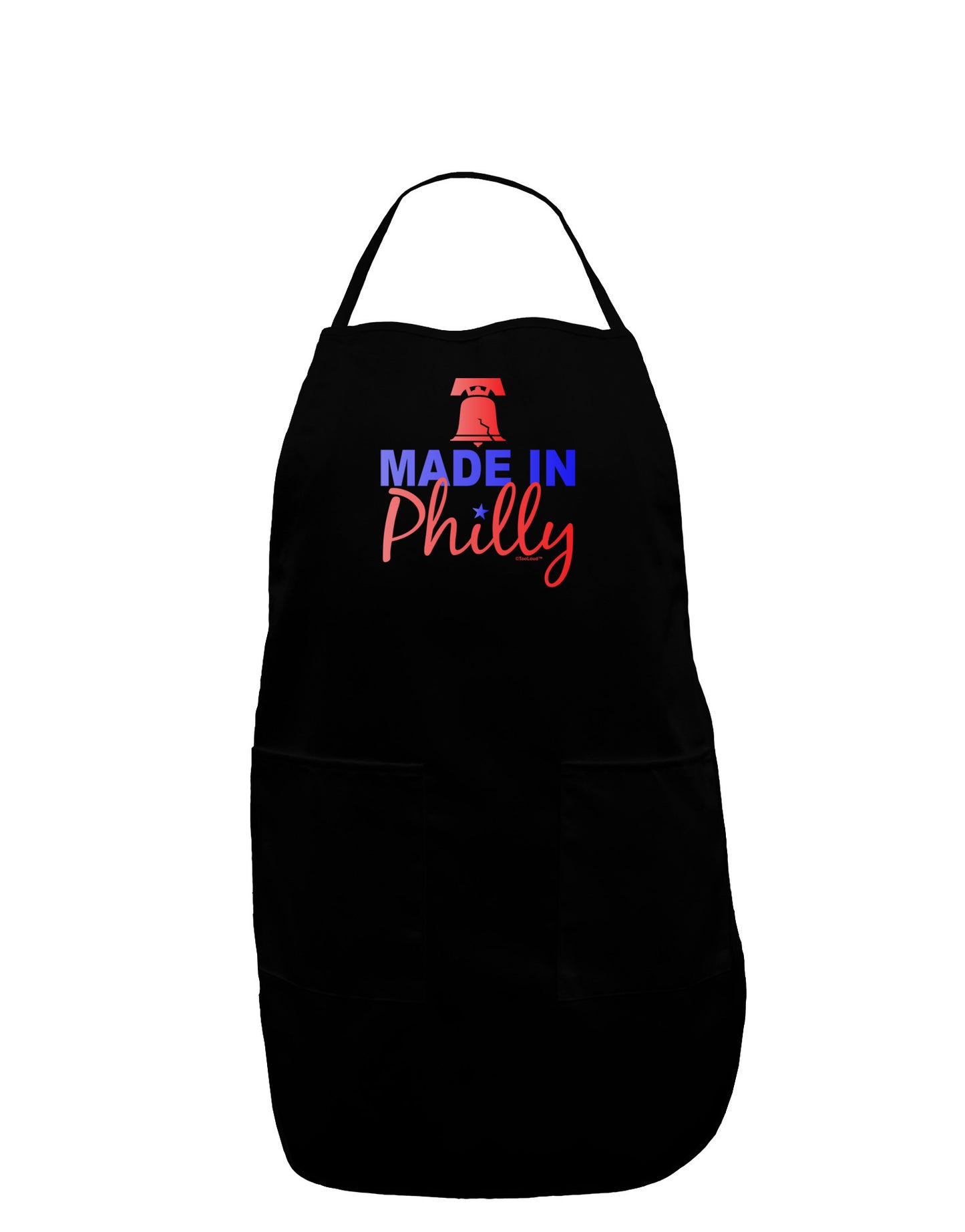 Made In Philly Dark Adult Apron-Bib Apron-TooLoud-Black-One-Size-Davson Sales