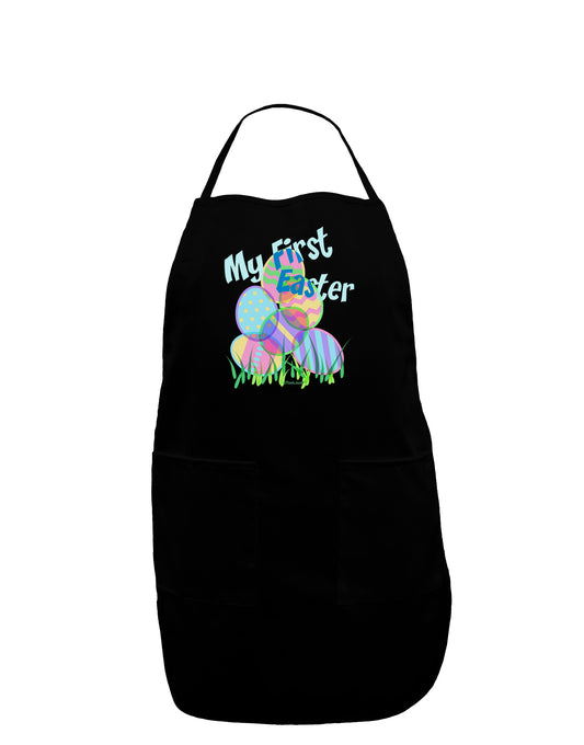 My First Easter Gel Look Print Dark Adult Apron-Bib Apron-TooLoud-Black-One-Size-Davson Sales