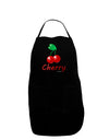 Cherry Text Plus Size Apron-Bib Apron-TooLoud-Black-Plus-Size-Davson Sales