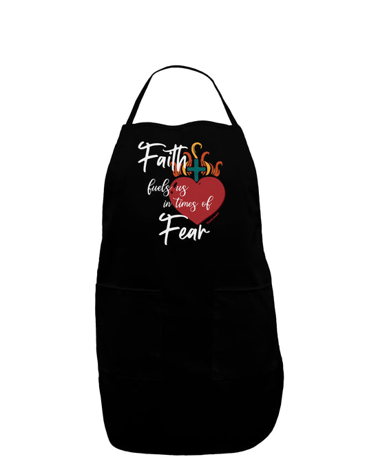 Faith Fuels us in Times of Fear Dark Plus Size Dark Apron-Bib Apron-TooLoud-Black-Plus-Size-Davson Sales