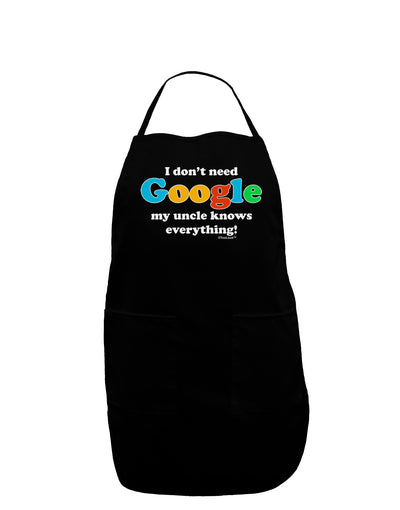 I Don't Need Google - Uncle Dark Adult Apron-Bib Apron-TooLoud-Black-One-Size-Davson Sales