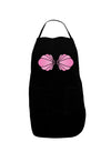 Easy Mermaid Costume Pink Shells - Halloween Dark Adult Apron-Bib Apron-TooLoud-Black-One-Size-Davson Sales