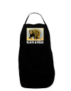 Black Bear Watercolor Dark Adult Apron-Bib Apron-TooLoud-Black-One-Size-Davson Sales