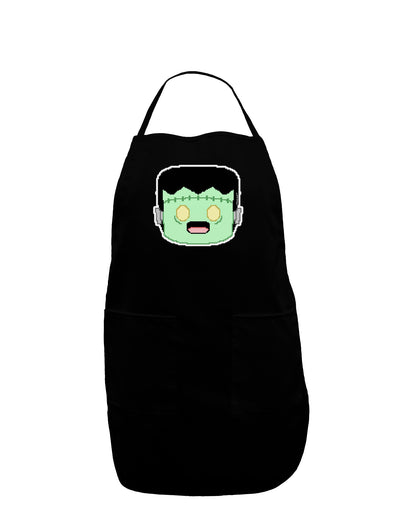 Cute Pixel Monster Dark Adult Apron-Bib Apron-TooLoud-Black-One-Size-Davson Sales