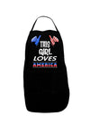 This Girl Loves America Dark Adult Apron-Bib Apron-TooLoud-Black-One-Size-Davson Sales