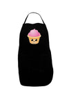 Cute Cupcake Design #2 Dark Adult Apron by TooLoud-Bib Apron-TooLoud-Black-One-Size-Davson Sales