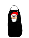 Santa Claus Face Christmas Dark Adult Apron-Bib Apron-TooLoud-Black-One-Size-Davson Sales