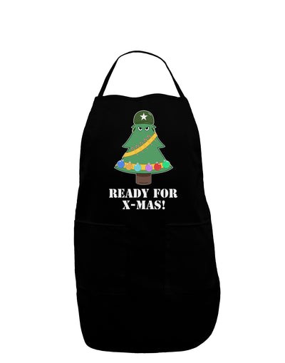 Christmas Tree - Ready for X-Mas Dark Adult Apron-Bib Apron-TooLoud-Black-One-Size-Davson Sales