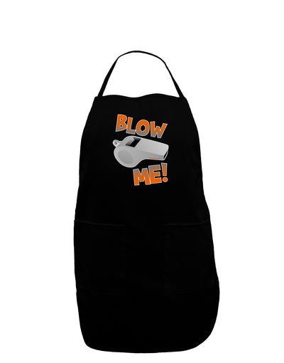 Blow Me Whistle Dark Adult Apron-Bib Apron-TooLoud-Black-One-Size-Davson Sales