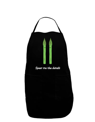 Asparagus - Spear Me the Details Dark Adult Apron-Bib Apron-TooLoud-Black-One-Size-Davson Sales