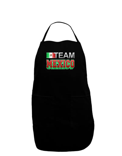 Sporty Team Mexico Dark Adult Apron-Bib Apron-TooLoud-Black-One-Size-Davson Sales