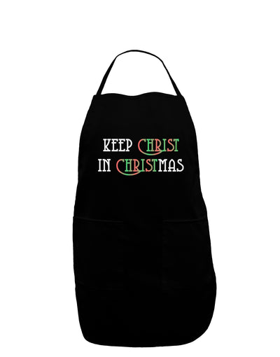 Keep Christ in Christmas Dark Adult Apron-Bib Apron-TooLoud-Black-One-Size-Davson Sales