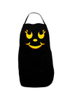 Cute Girl Jack O Lantern Pumpkin Face Dark Adult Apron-Bib Apron-TooLoud-Black-One-Size-Davson Sales