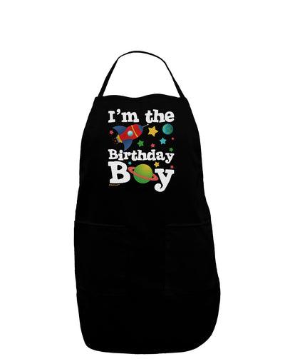 I'm the Birthday Boy - Outer Space Design Dark Adult Apron by TooLoud-Bib Apron-TooLoud-Black-One-Size-Davson Sales