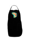 Rainbow Trout WaterColor Dark Adult Apron-Bib Apron-TooLoud-Black-One-Size-Davson Sales