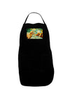 Two Bighorn Rams Watercolor Dark Adult Apron-Bib Apron-TooLoud-Black-One-Size-Davson Sales