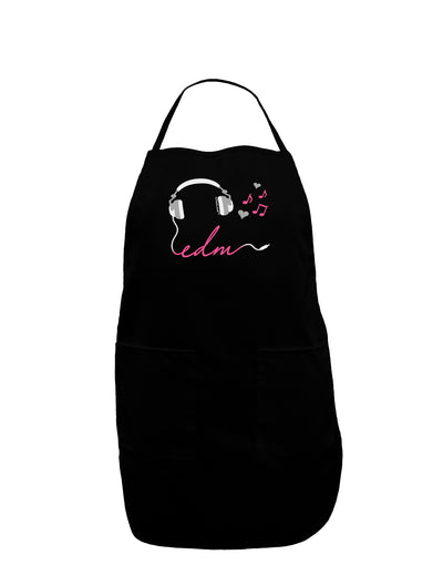 EDM Cord Pink Dark Adult Apron-Bib Apron-TooLoud-Black-One-Size-Davson Sales