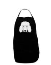 Cute Poodle Dog - White Dark Adult Apron by TooLoud-Bib Apron-TooLoud-Black-One-Size-Davson Sales