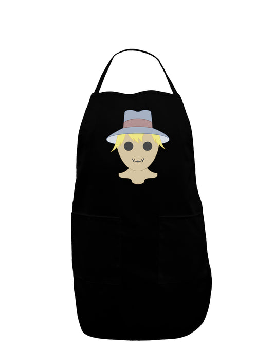 Lil Scarecrow Dark Adult Apron-Bib Apron-TooLoud-Black-One-Size-Davson Sales