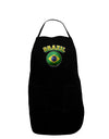 Soccer Ball Flag - Brazil Dark Adult Apron-Bib Apron-TooLoud-Black-One-Size-Davson Sales