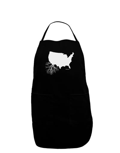 American Roots Design Dark Adult Apron by TooLoud-Bib Apron-TooLoud-Black-One-Size-Davson Sales