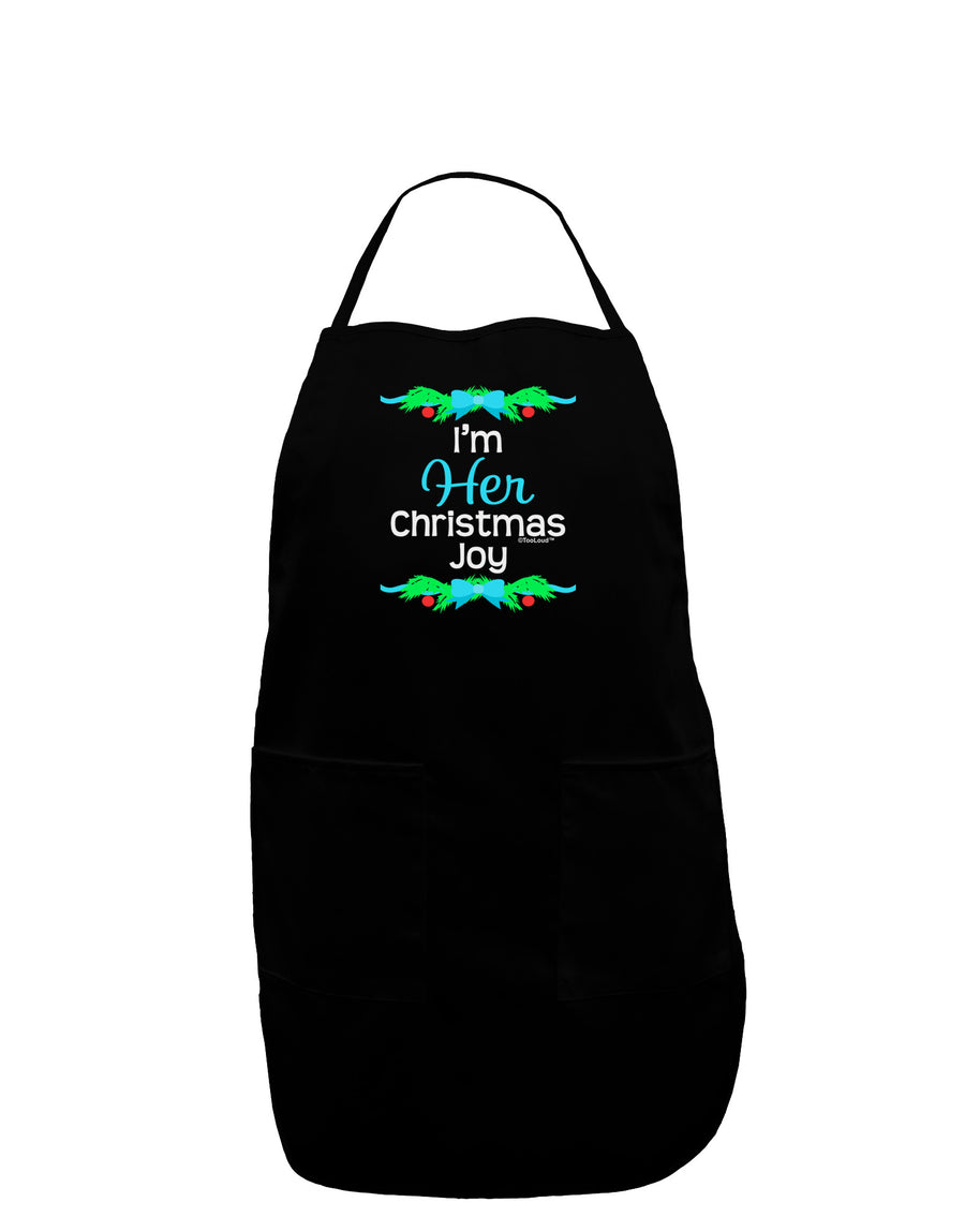 Her Christmas Joy Matching His & Hers Dark Adult Apron-Bib Apron-TooLoud-Black-One-Size-Davson Sales