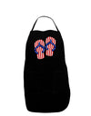 Stars and Stripes Flip Flops Dark Adult Apron-Bib Apron-TooLoud-Black-One-Size-Davson Sales