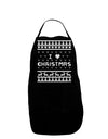 I Heart Christmas Ugly Christmas Sweater Dark Adult Apron-Bib Apron-TooLoud-Black-One-Size-Davson Sales